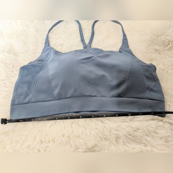 NWOT Sweaty Betty London Light Baby Blue Padded Sports Bra, large, racerback - Picture 7 of 7